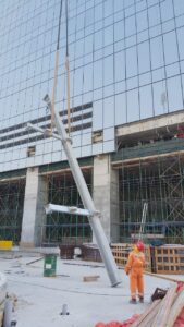 erection of steel structures