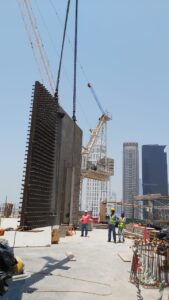 erection of steel structures